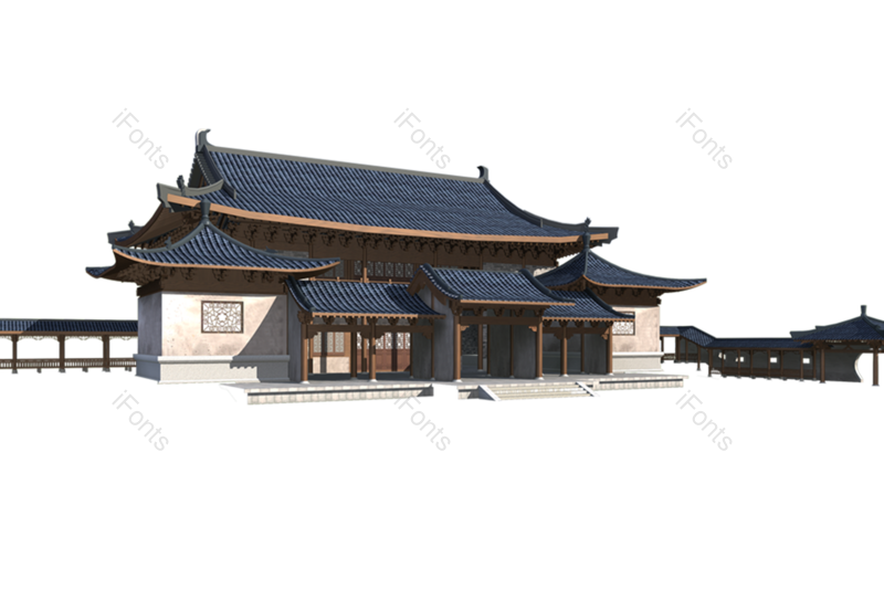 古代建筑图片,装饰元素元素,古建筑PNG,卡通手绘免抠素材